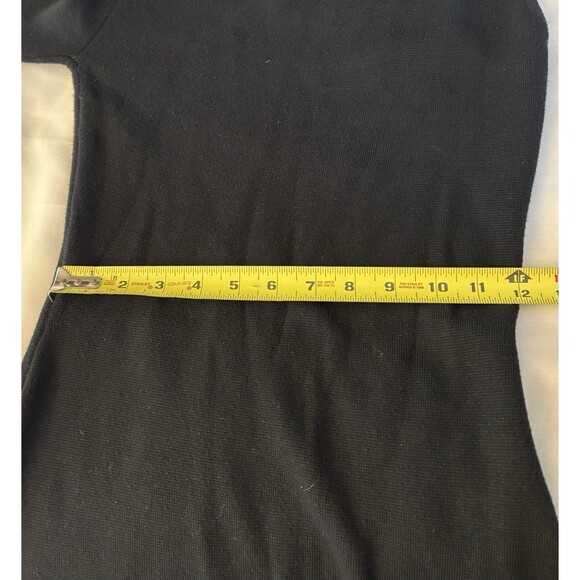 ABERCROMBIE FITCH One Sleeve Asymmetrical Sweater Dress Medium Bodycon Long Knit - Picture 10 of 11